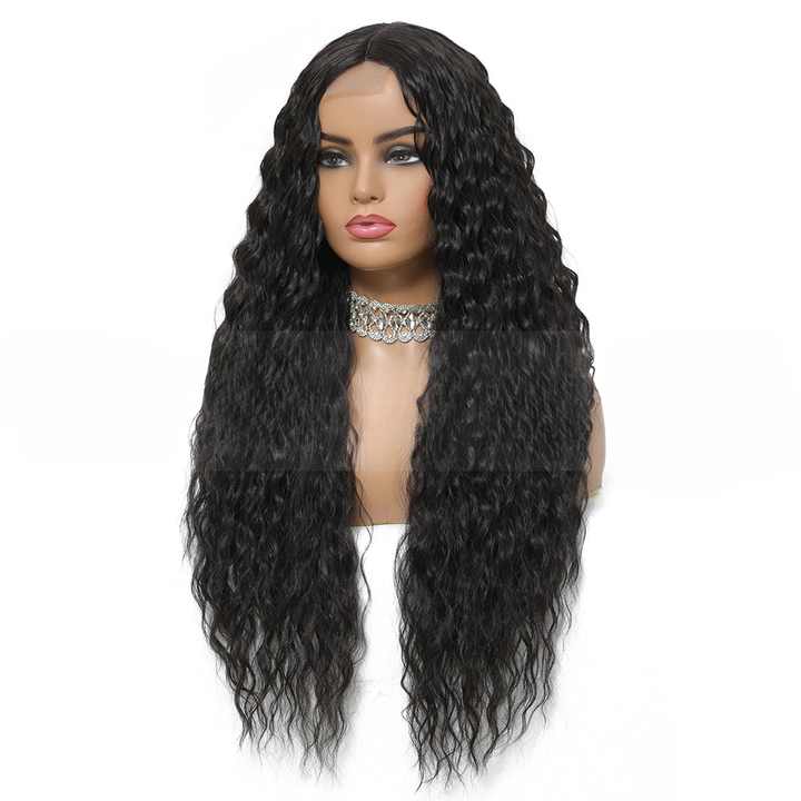 LumiTress long kinky curly synthetic lace front wig - image 3