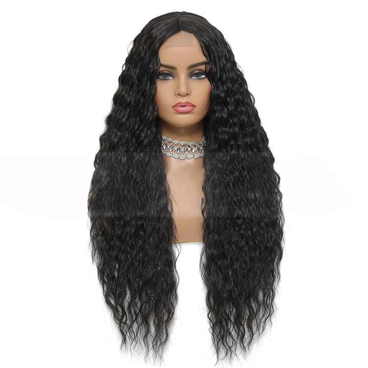 LumiTress long kinky curly synthetic lace front wig - image 2