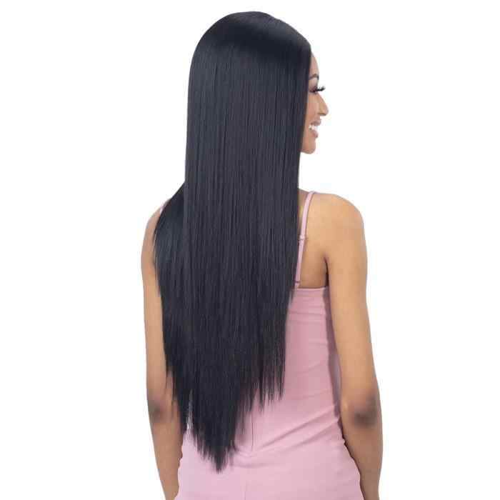 LumiTress blue and black heat-resistant synthetic lace wig - image 2