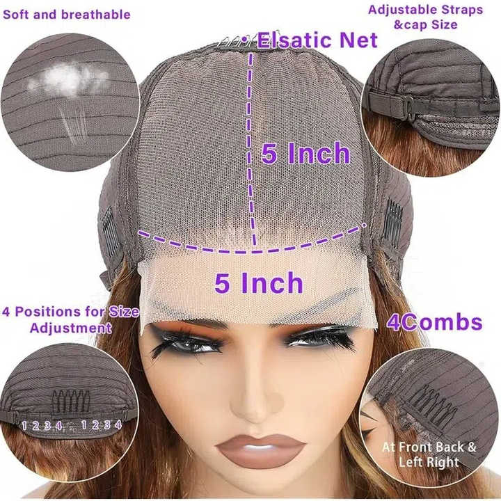LumiTress 5x5 glueless HD lace body wave human hair wig - image 2